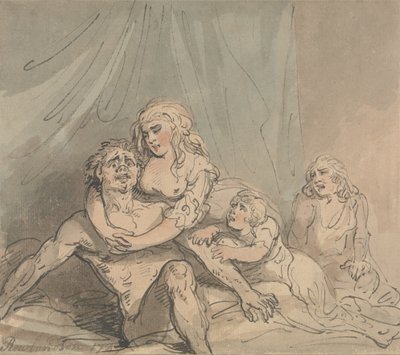 The Maniac by Thomas Rowlandson